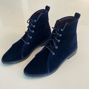 Opening Ceremony Lace-Up High Top Midnight Velvet Sneakers- 38